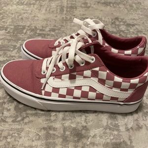 VANS Checker Pink Shoes Size 8.5 (Final markdown)